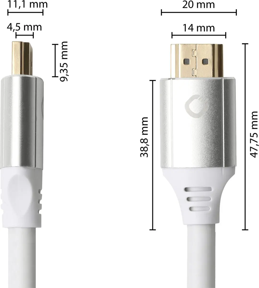 Oehlbach HDMI 2.1 Kabel 5m - Wit