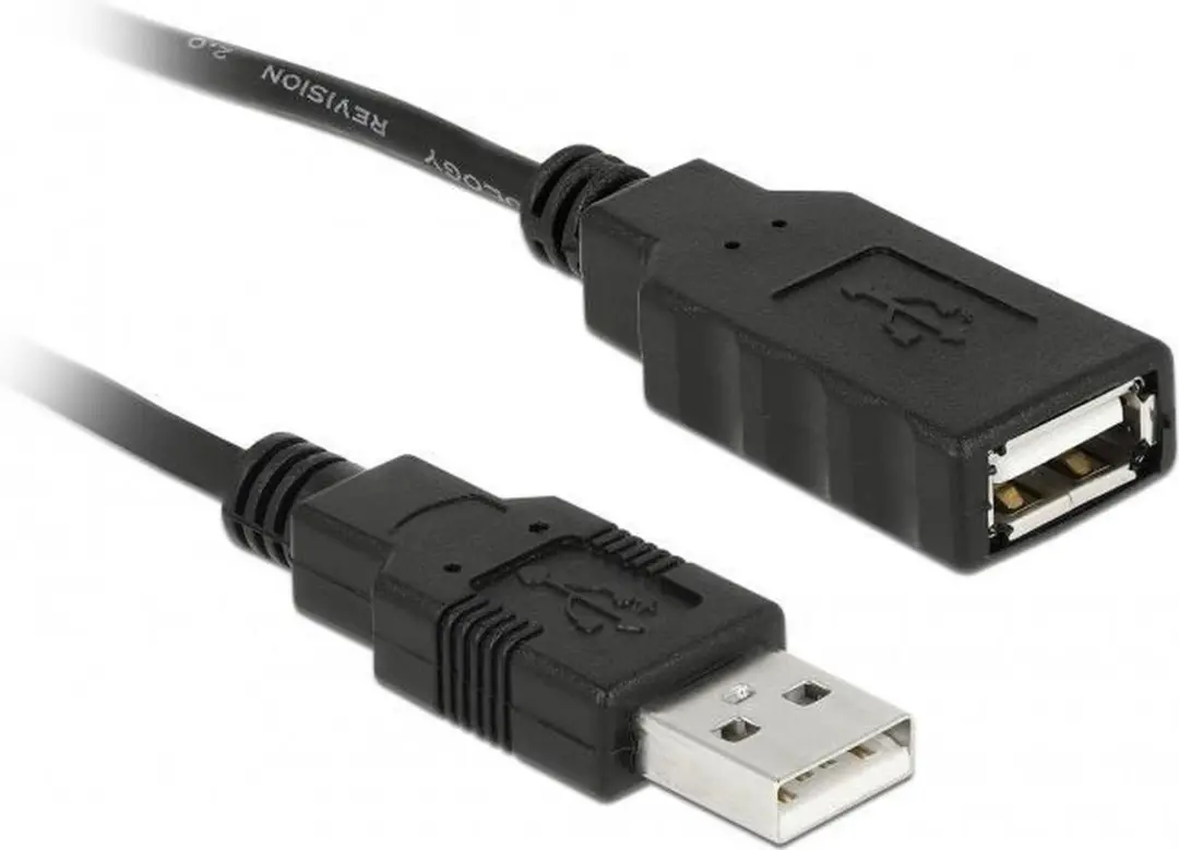 Delock USB 2.0 naar Seriële Kabel 61425 - 1m - Zwart
