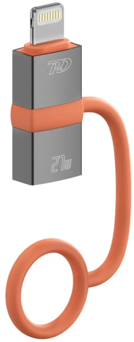 4Smarts USB-C naar Lightning Adapter 27W - 2 Stuks Transparant