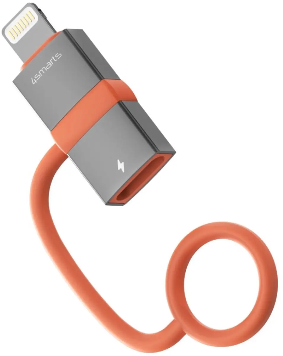 4Smarts USB-C naar Lightning Adapter 27W - 2 Stuks Transparant
