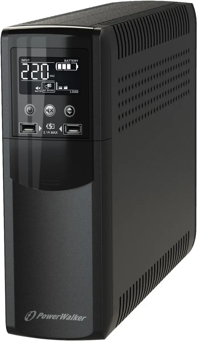 PowerWalker VI 1000 CSW UPS 600W - 4 Stopcontacten - Zwart