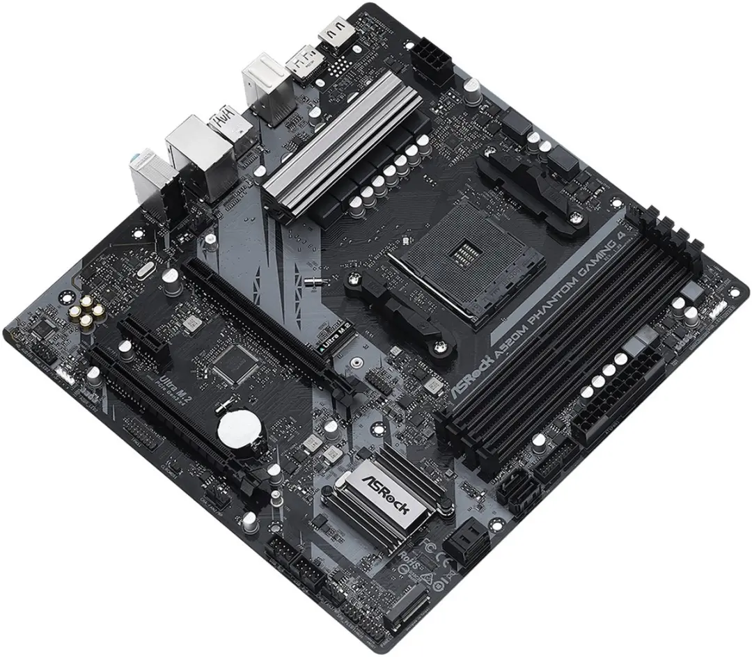 ASRock A520M Phantom Gaming 4 - microATX - AM4 - 90-MXBEK0-A0UAYZ