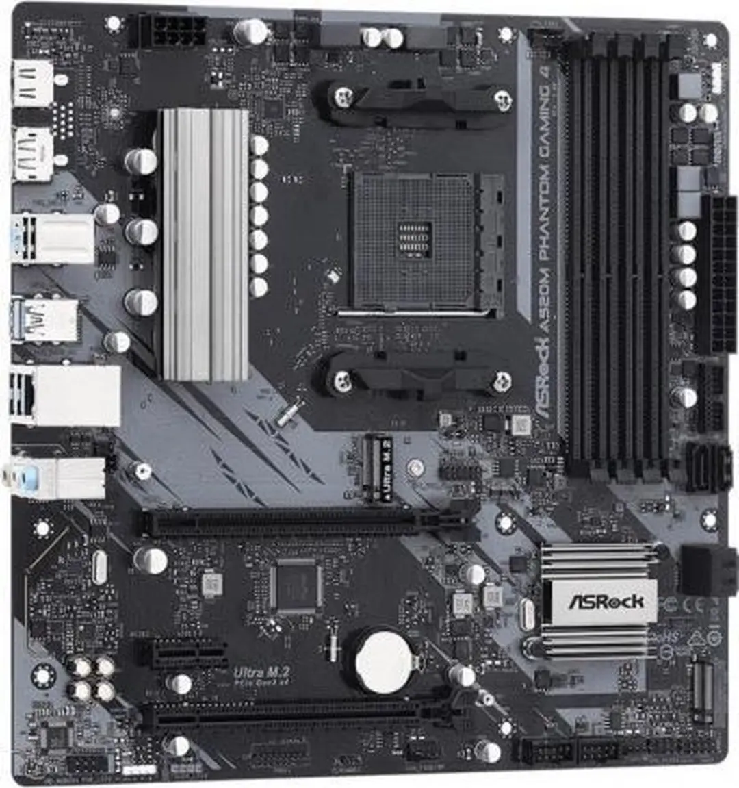 ASRock A520M Phantom Gaming 4 - microATX - AM4 - 90-MXBEK0-A0UAYZ