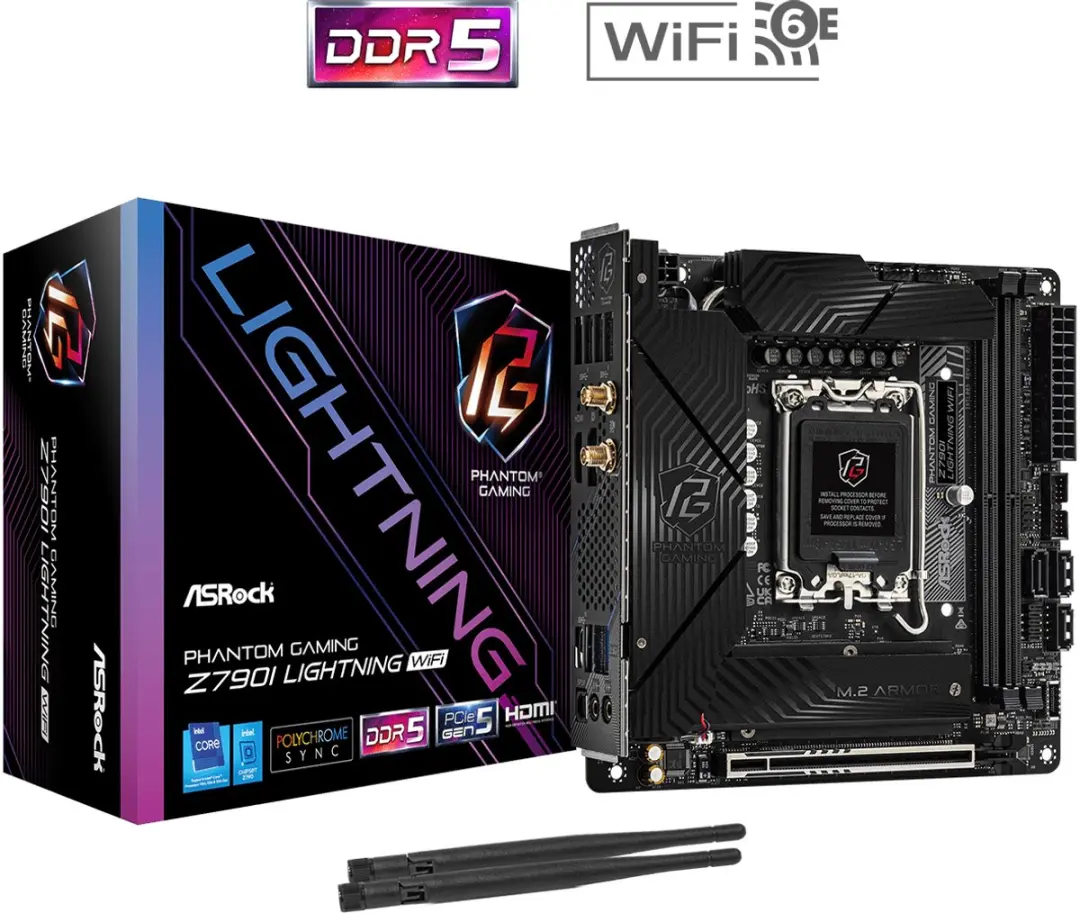 Asrock Z790I Lightning WiFi Intel Z790 LGA 1700 mini ITX