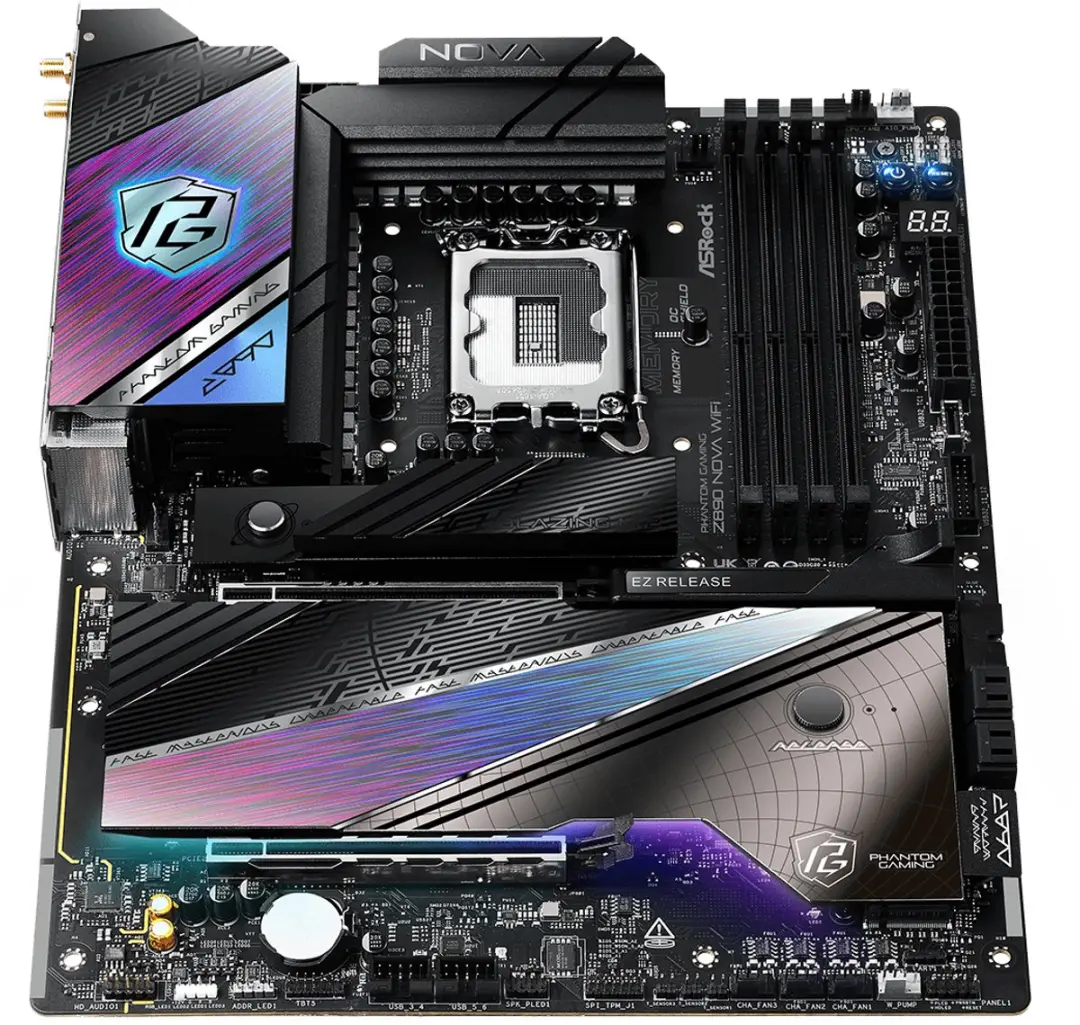 ASRock Phantom Gaming Z890 Nova WiFi - ATX Moederbord - Intel Z890 - LGA 1851