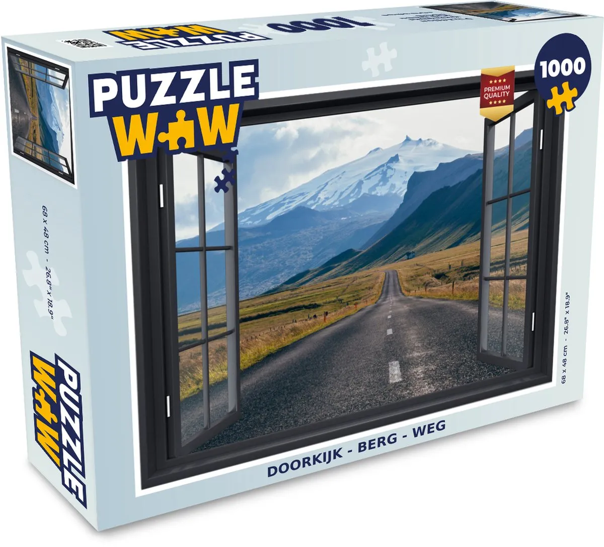 PuzzleWow Berg Weg Legpuzzel 1000 Stuks