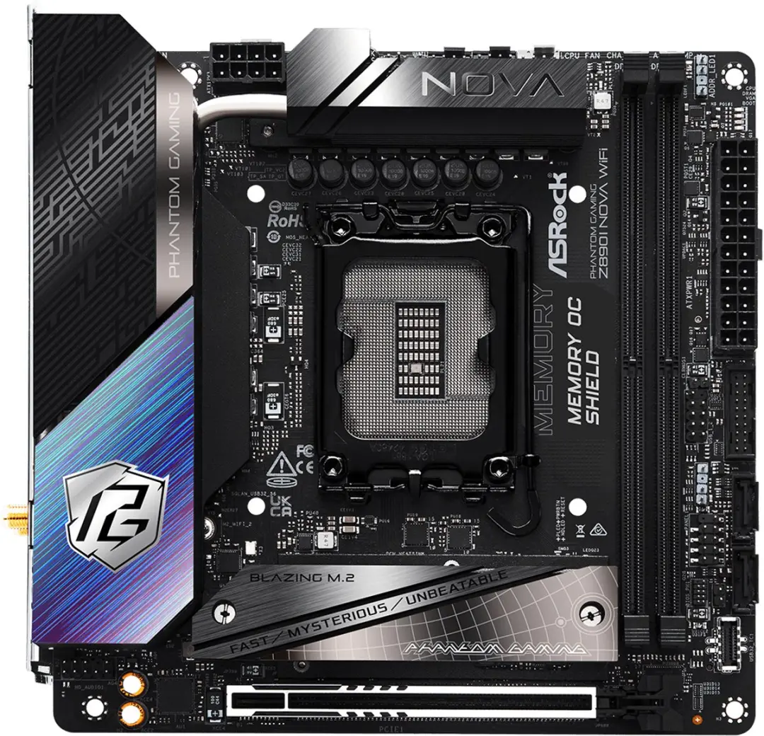 ASRock Phantom Gaming Z890I Nova WiFi Z890 ITX - 90-MXBPN0-A0UAYZ
