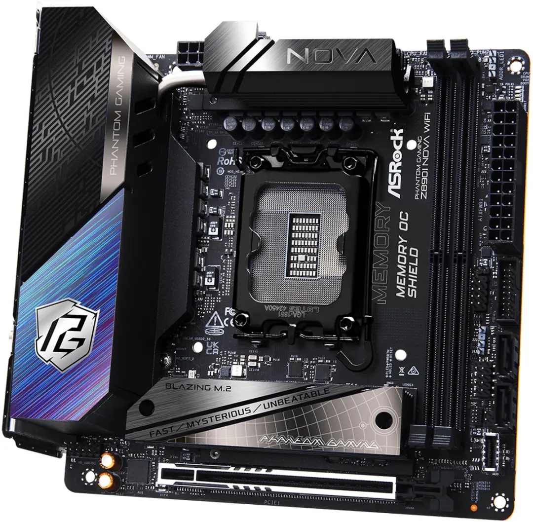 ASRock Phantom Gaming Z890I Nova WiFi Z890 ITX - 90-MXBPN0-A0UAYZ