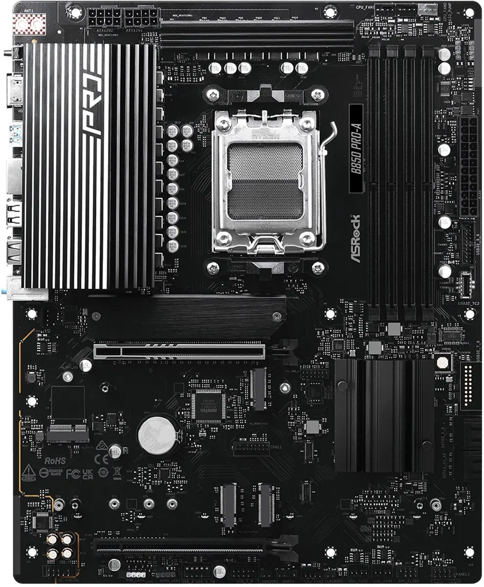 ASRock B850 Pro-A Moederbord - ATX - AMD B850 - AM5 - afbeelding 3 van 6
