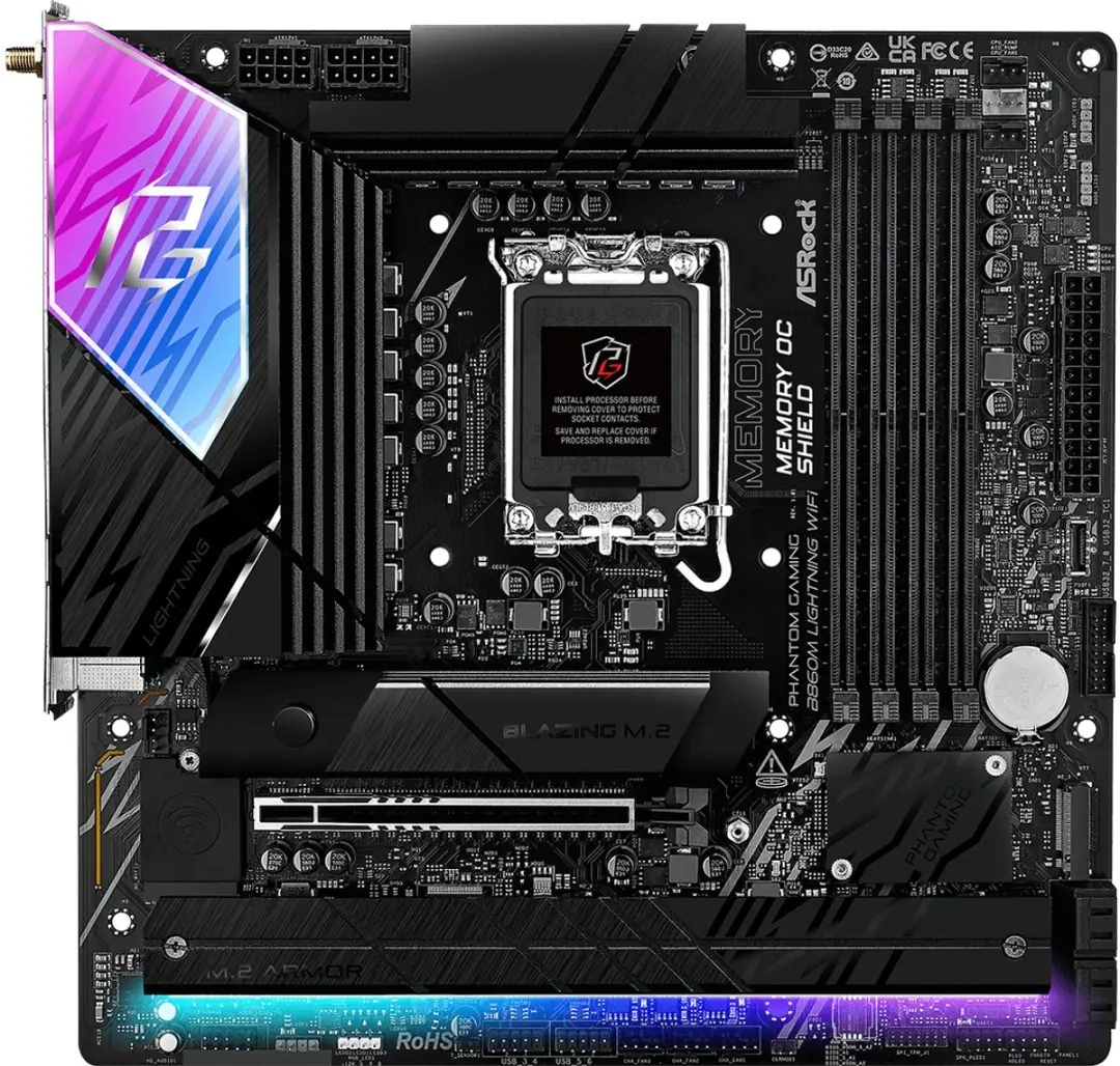 ASRock B860M Lightning WiFi - microATX - LGA1851 - afbeelding 6 van 6