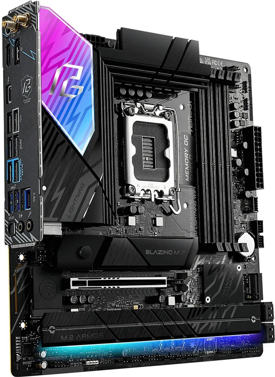 ASRock B860M Lightning WiFi - microATX - LGA1851 - afbeelding 5 van 6