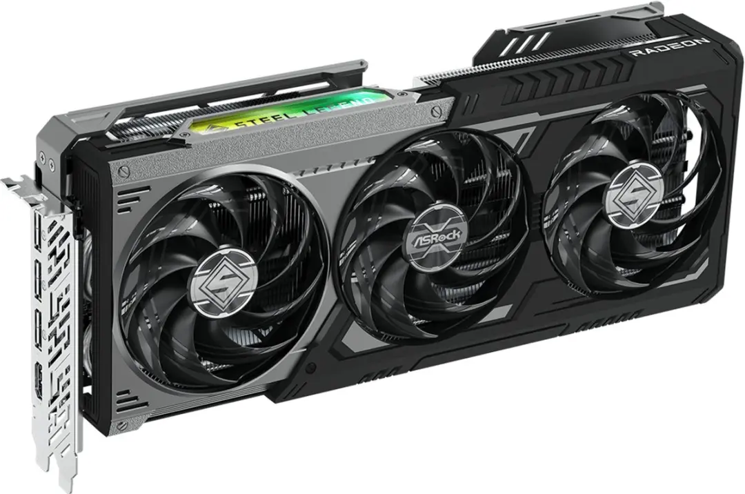 ASRock Radeon RX 9070 XT Steel Legend 16GB GDDR6 - Meerkleurig
