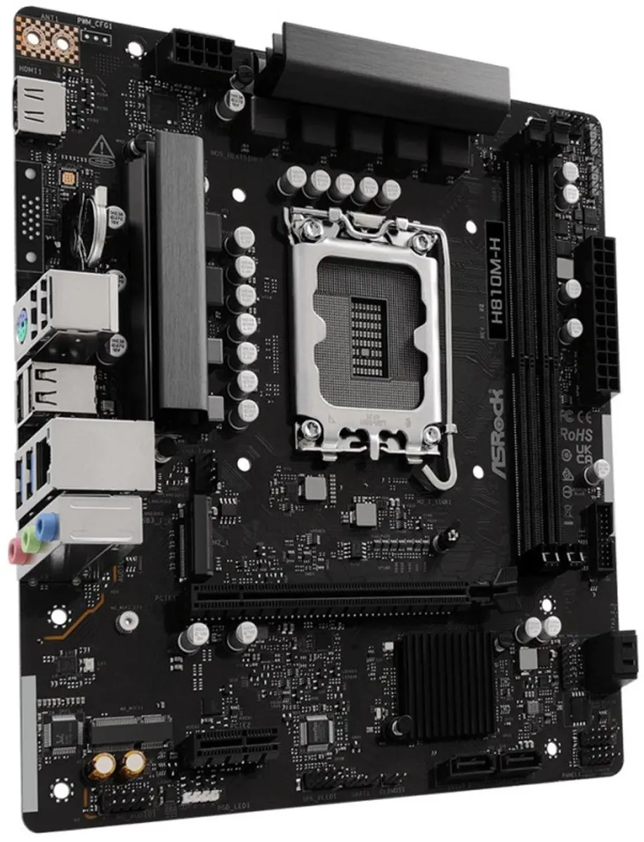 ASRock H810M-H Micro-ATX Moederbord - Intel H810