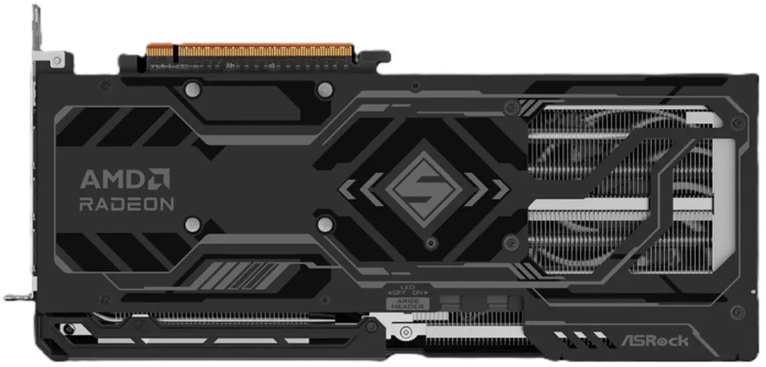ASRock RX9070GRE Steel Legend Grafische Kaart 12GB - Zilver
