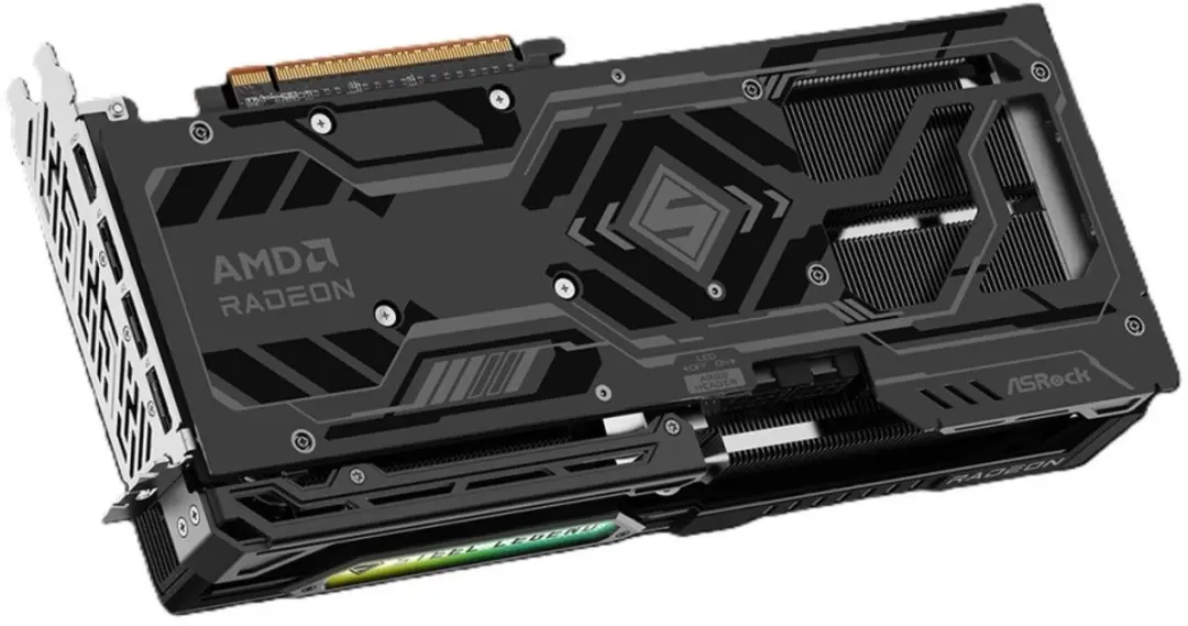 ASRock RX9070GRE Steel Legend Grafische Kaart 12GB - Zilver