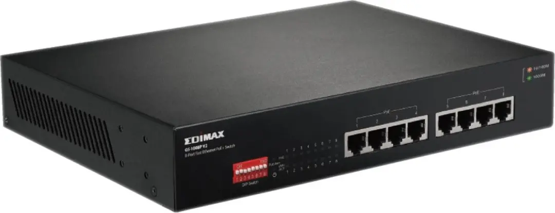 Edimax GS-1008P V2 8-poorts Gigabit PoE+ Switch - 130W