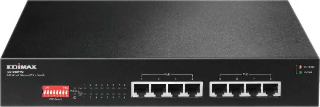 Edimax GS-1008P V2 8-poorts Gigabit PoE+ Switch