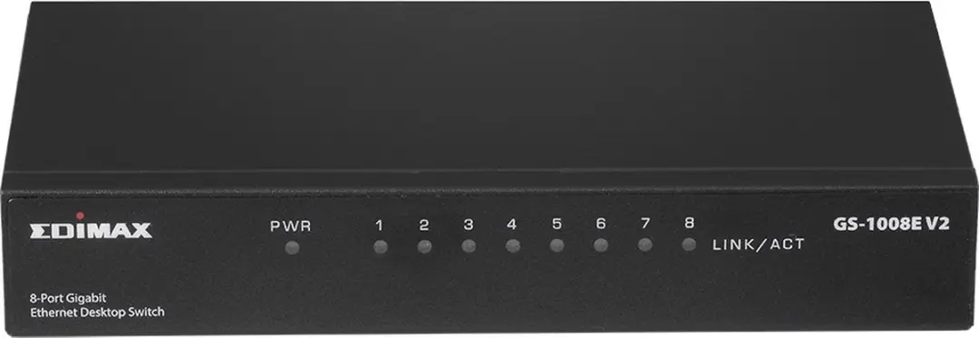 Edimax GS-1008E V2 Gigabit Switch 8 Poorten - Zwart - afbeelding 5 van 5