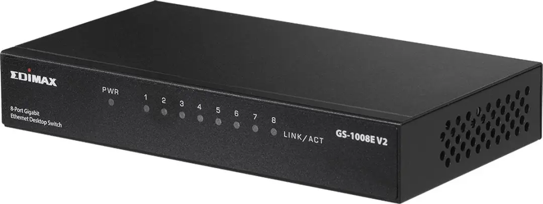 Edimax GS-1008E V2 Gigabit Ethernet Switch met 8 poorten / zwart