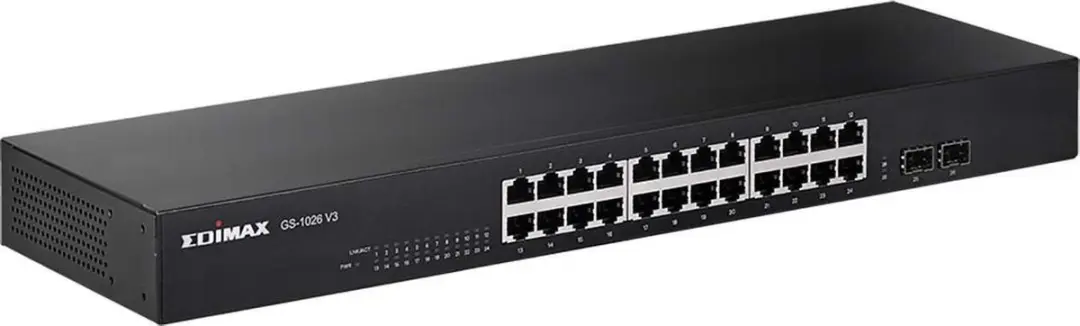 Edimax GS-1026 V3 26-Poorts Gigabit Switch - 52 Gbps - Zwart