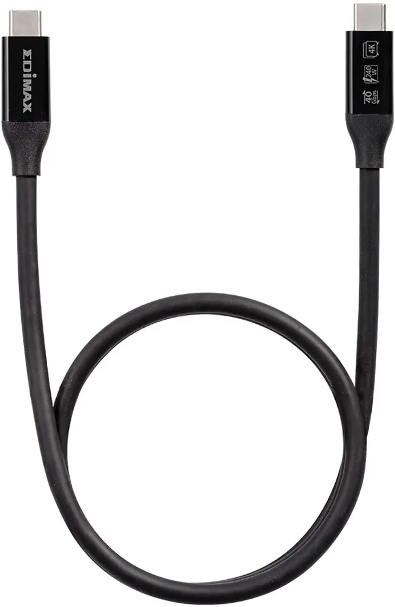 Edimax UC4-005TB USB-C Kabel 40Gbps 0,5m