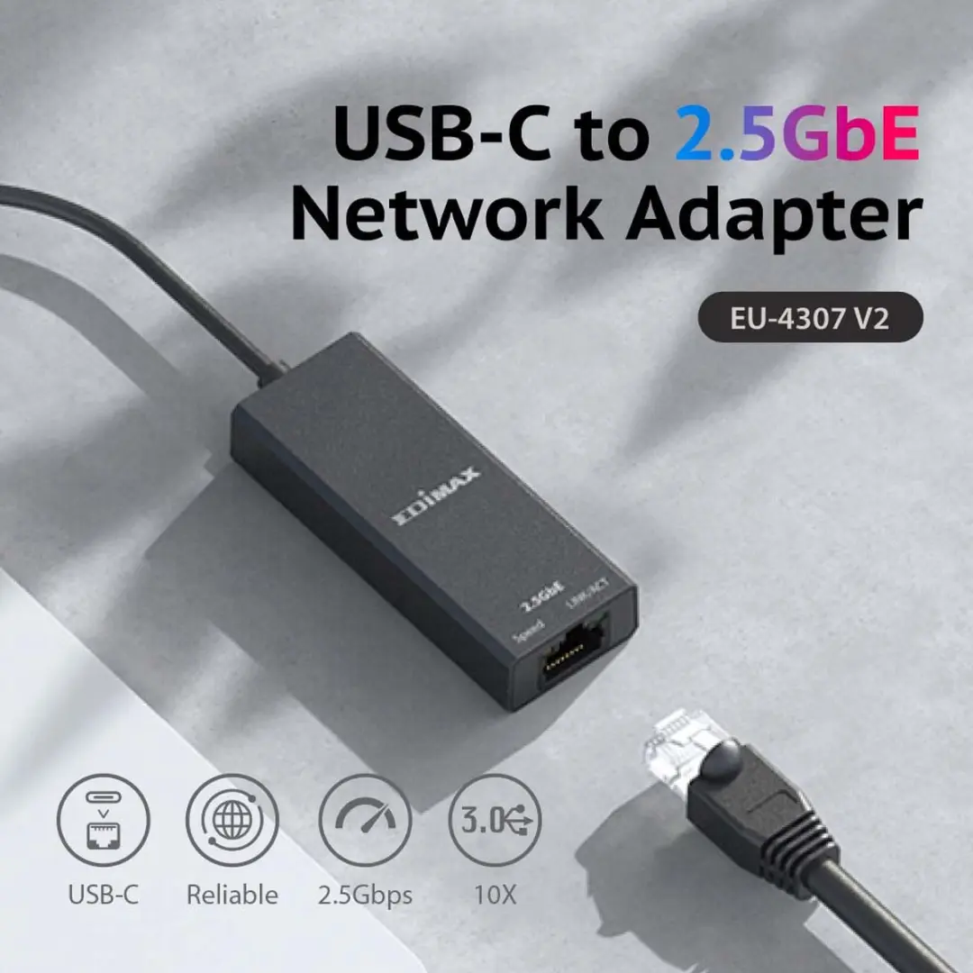 Edimax EU-4307 V2 Netwerkadapter 2.5Gbps USB-C