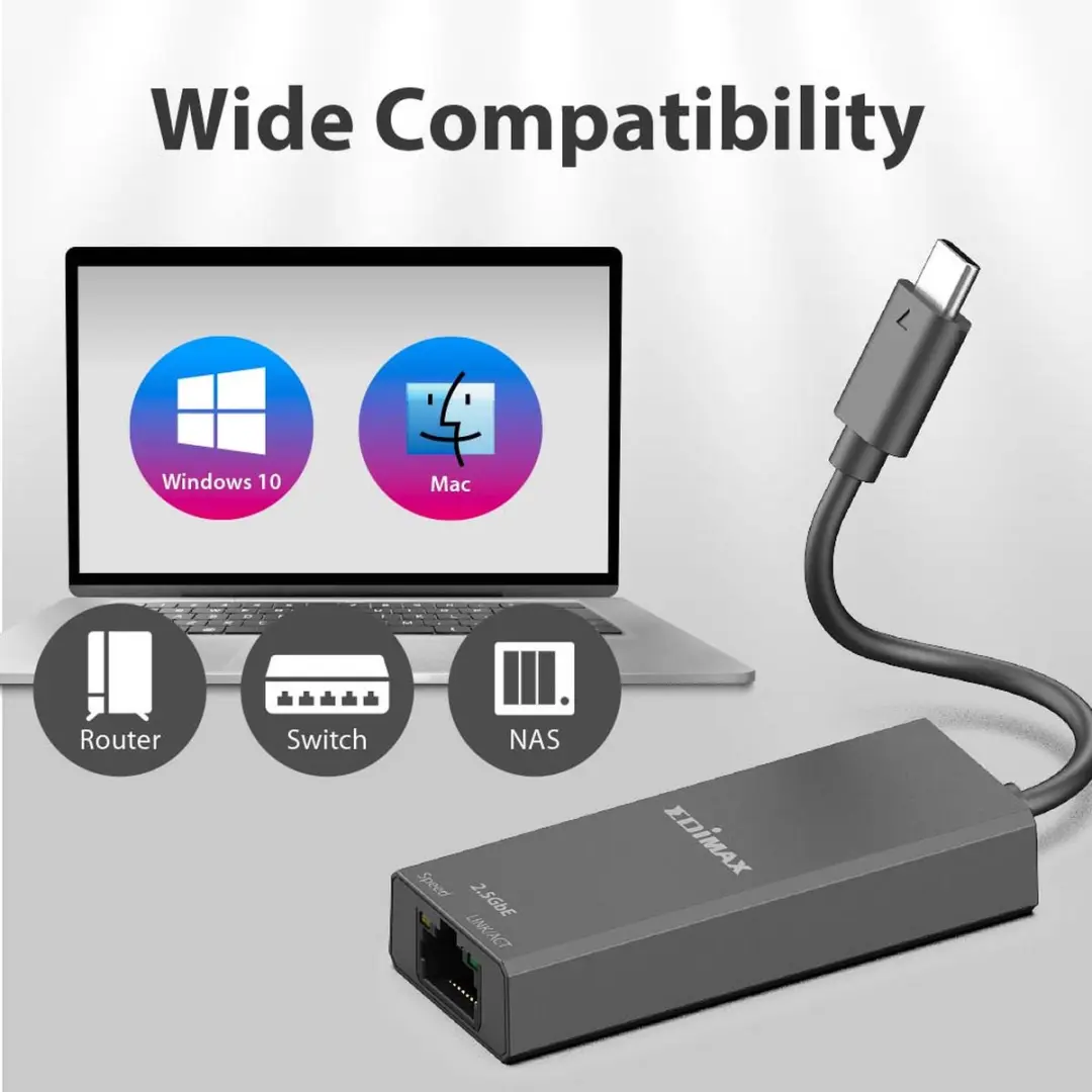 Edimax EU-4307 V2 Netwerkadapter 2.5Gbps USB-C