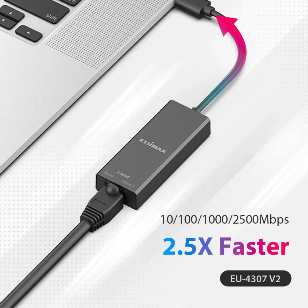 Edimax EU-4307 V2 Netwerkadapter 2.5Gbps USB-C - afbeelding 6 van 6