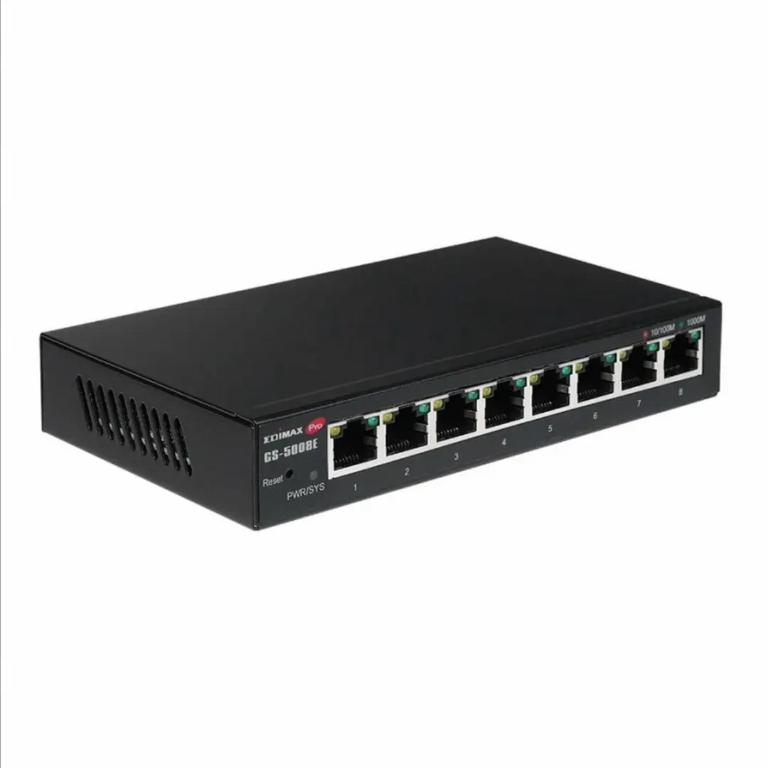 Edimax GS-5008E Switch - 16 Gbps - Zwart