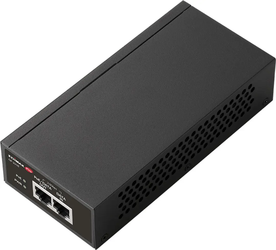 Edimax GP-201IT PoE Injector 2.5G Ethernet - Zwart