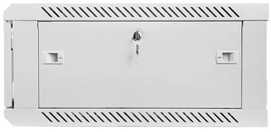 Lanberg 19 Inch Wand Rackkast 4U 600x600 mm Flat Pack met Glazen Deur Grijs V2