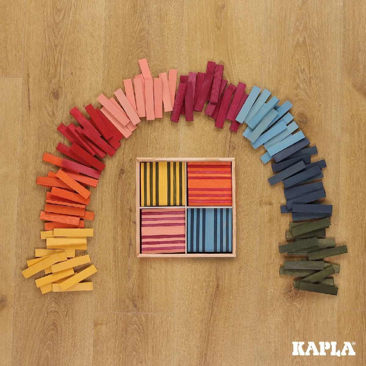 KAPLA Kleur Constructiespeelgoed 100 Plankjes - 8 Kleuren