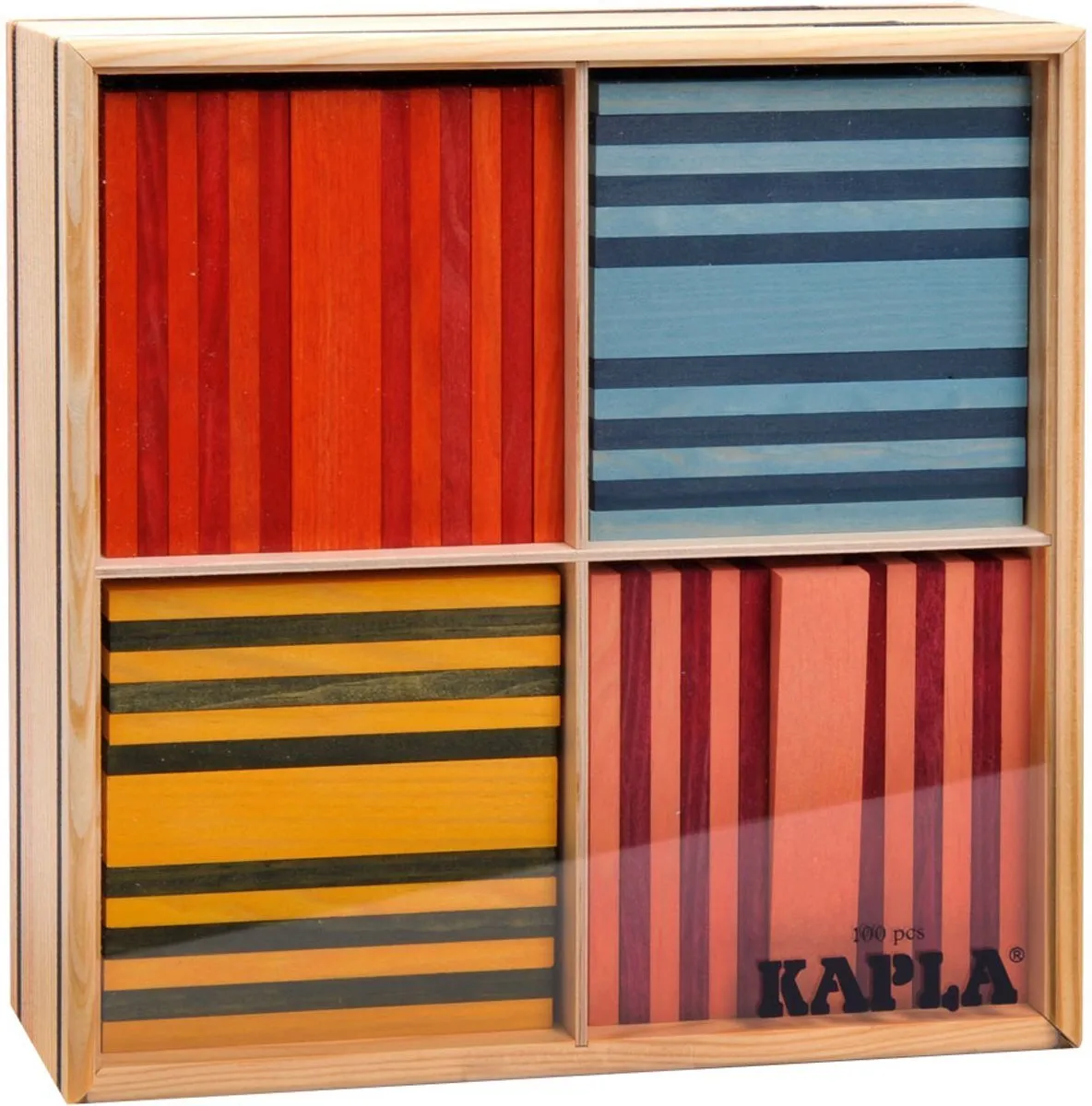 KAPLA Kleur Constructiespeelgoed 100 Plankjes - 8 Kleuren