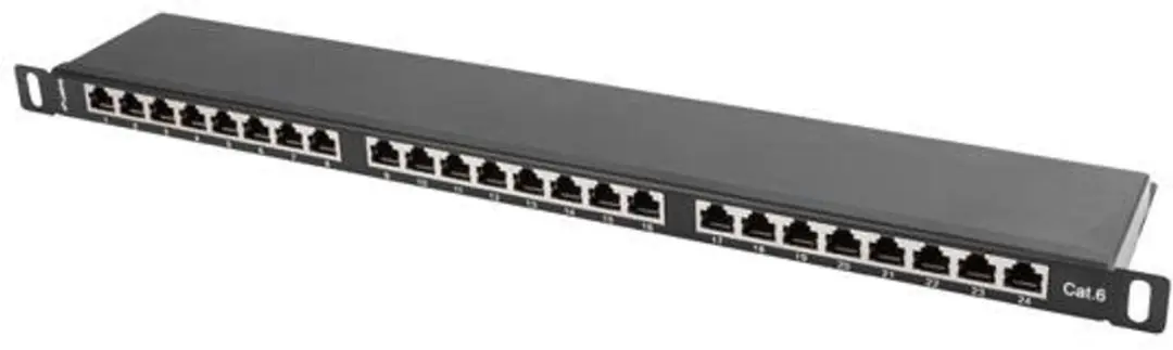 Lanberg PPU6-0024-S Patch Panel 24 Poort - Cat.6 - Grijs - afbeelding 2 van 6