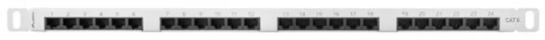 Lanberg PPU6-0024-S Patch Panel 24 Poort - Cat.6 - Grijs - afbeelding 5 van 6