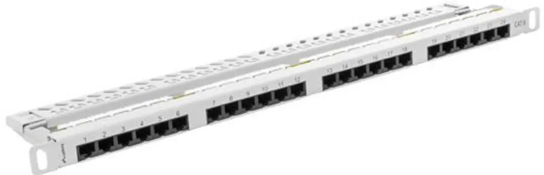 Lanberg PPU6-0024-S Patch Panel 24 Poort - Cat.6 - Grijs - afbeelding 6 van 6