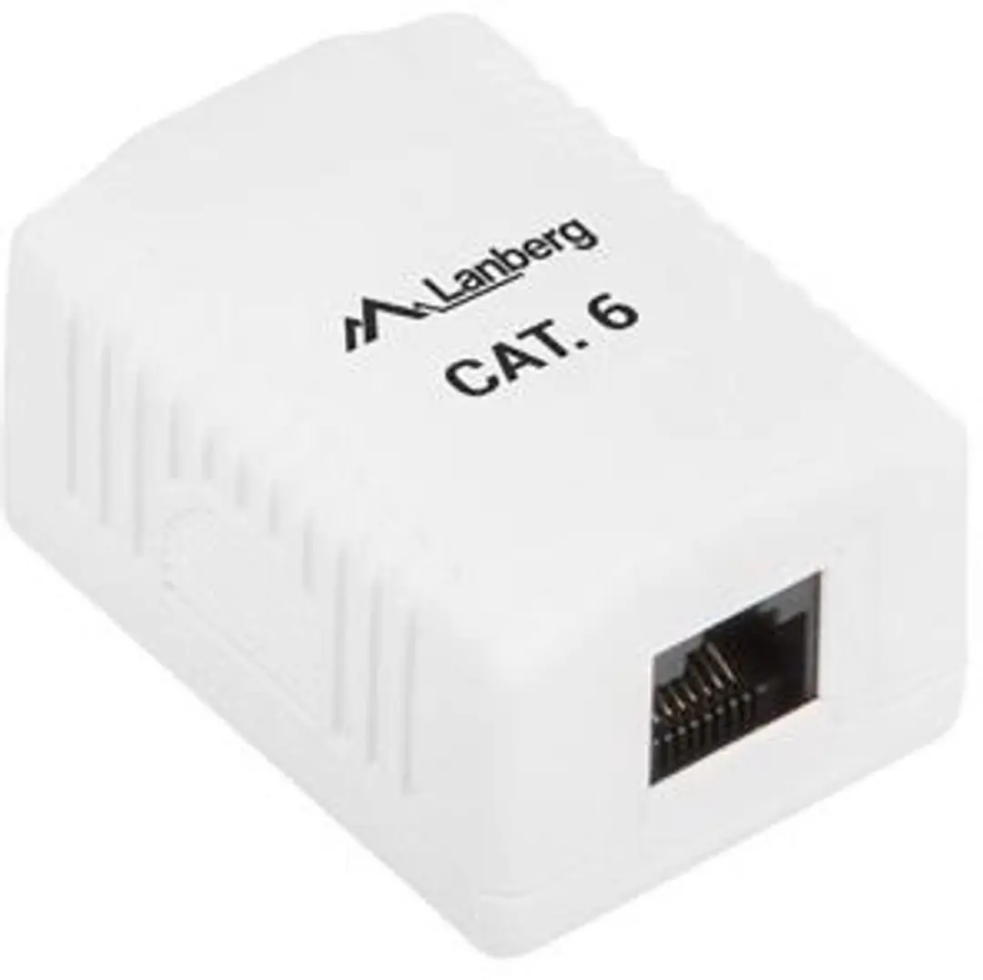 Lanberg OU6-0001-W Opbouwdoos RJ45 Cat.6 UTP - afbeelding 4 van 4