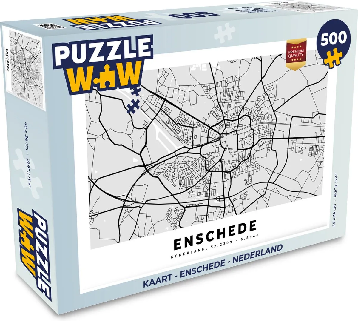 PuzzleWow Legpuzzel Enschede Nederland 500 Stuks