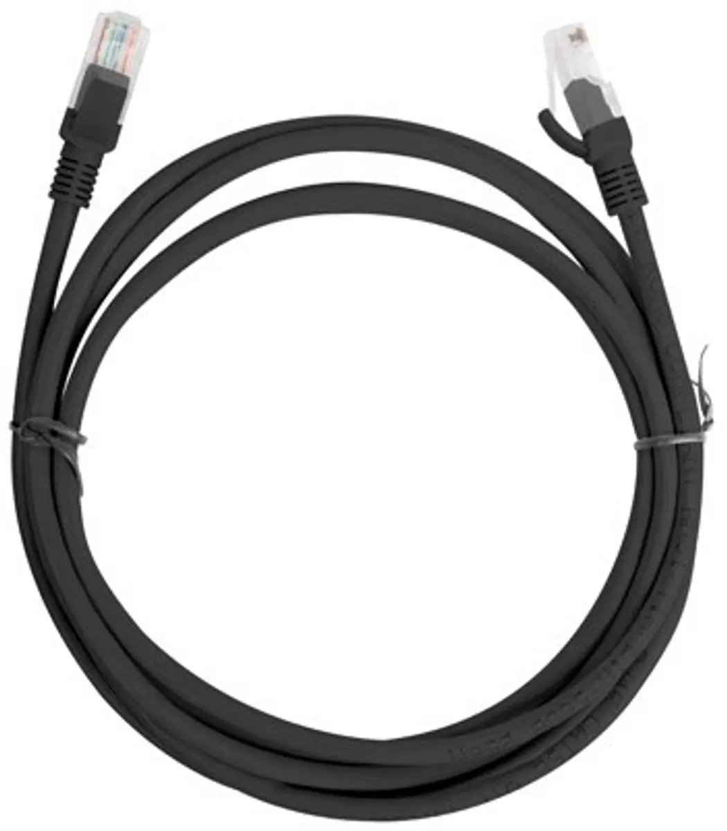 Lanberg Patchcord UTP Cat5E 2M - Zwart - afbeelding 5 van 5