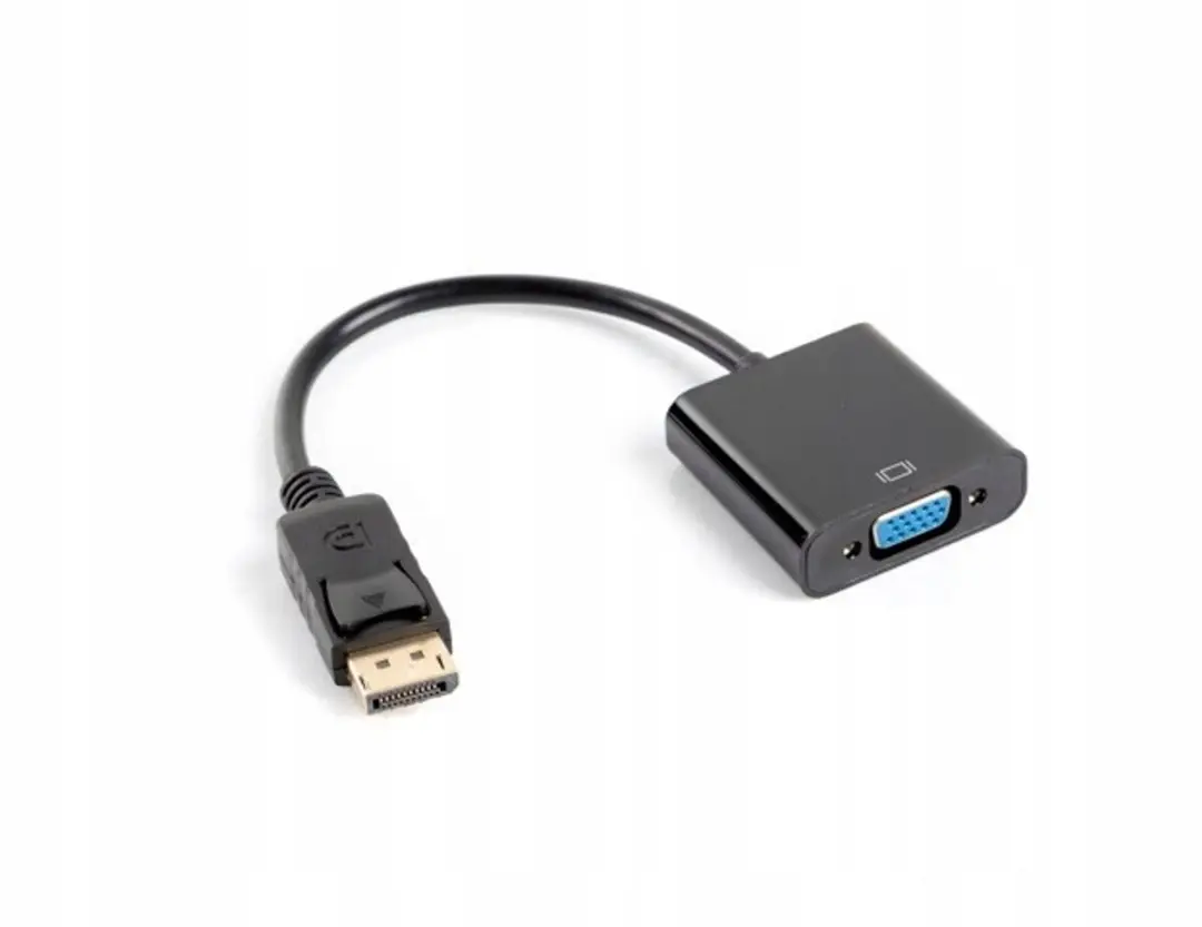 Lanberg DisplayPort 1.1 naar VGA Adapter 20cm - Zwart - afbeelding 3 van 6
