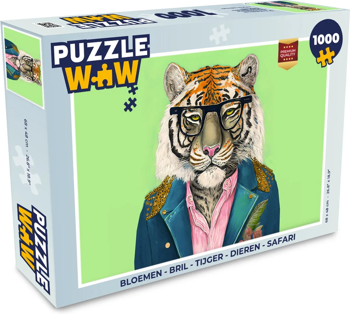 PuzzleWow Bloemen Legpuzzel 1000 Stuks - Multicolor