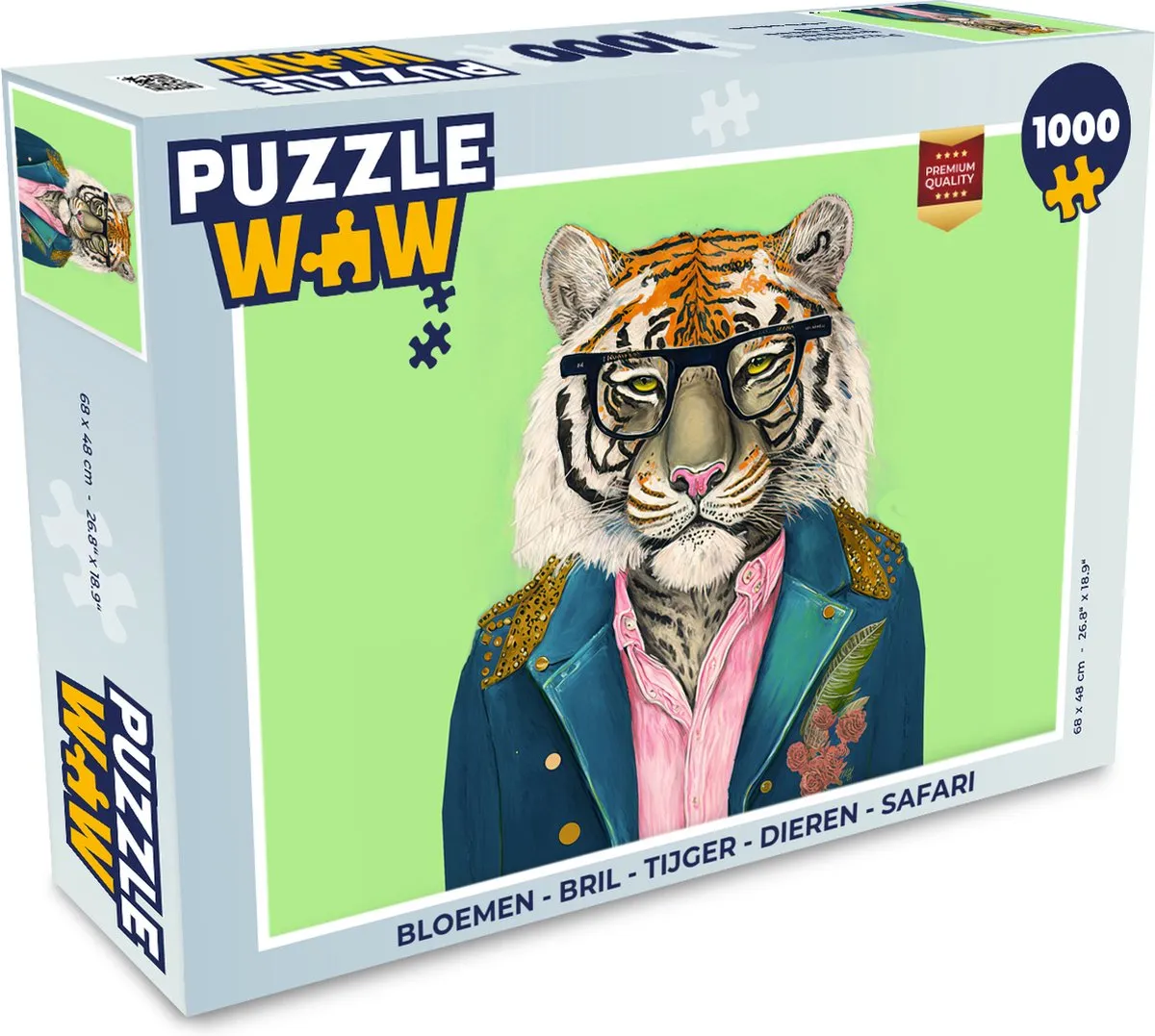 PuzzleWow Bloemen Legpuzzel 1000 Stuks - Multicolor