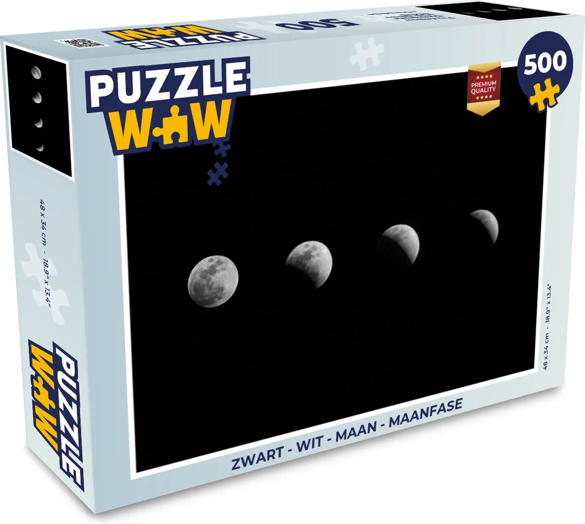 PuzzleWow Maanfase Legpuzzel 500 Stuks