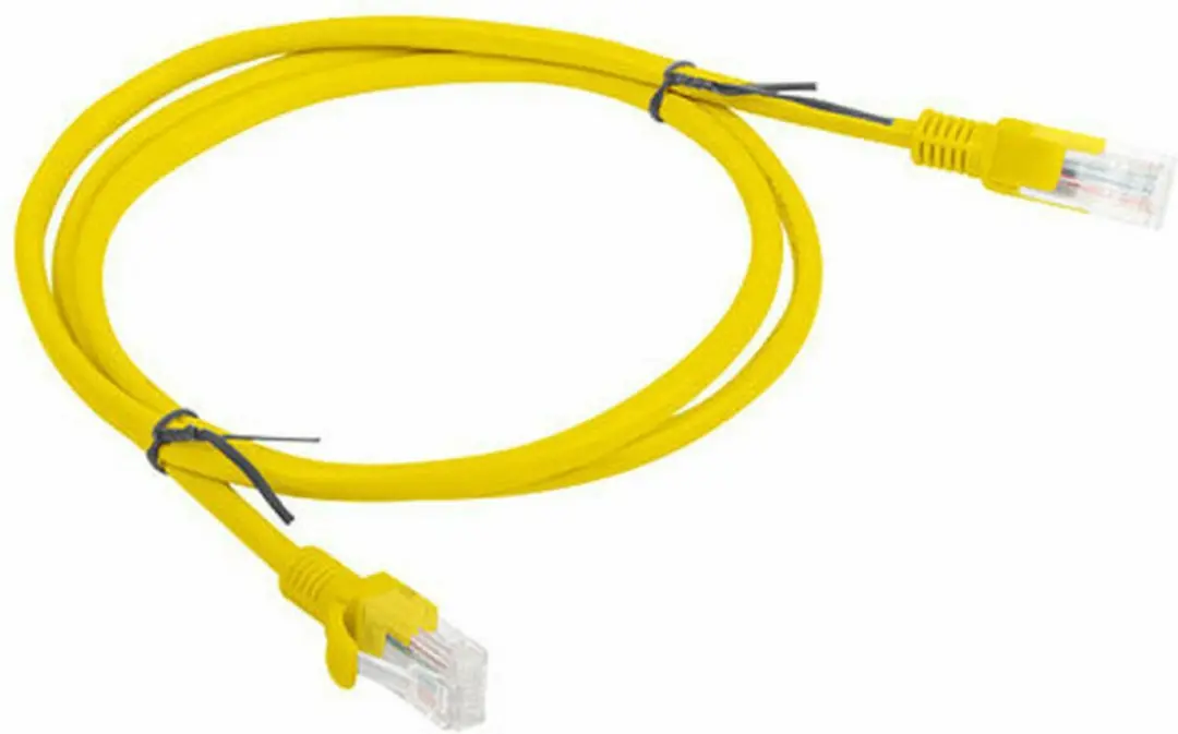 Lanberg Patchcord Utp Cat 6 1M Gele Ethernetkabel Lan Internet