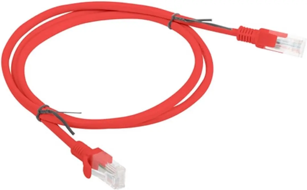 Lanberg Cat.6 UTP Ethernet-kabel 1m - Rood - afbeelding 2 van 4