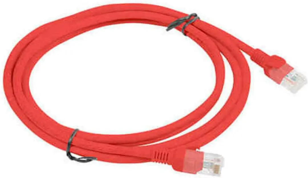 Lanberg Cat.6 UTP Ethernet-kabel 0,5m - Rood