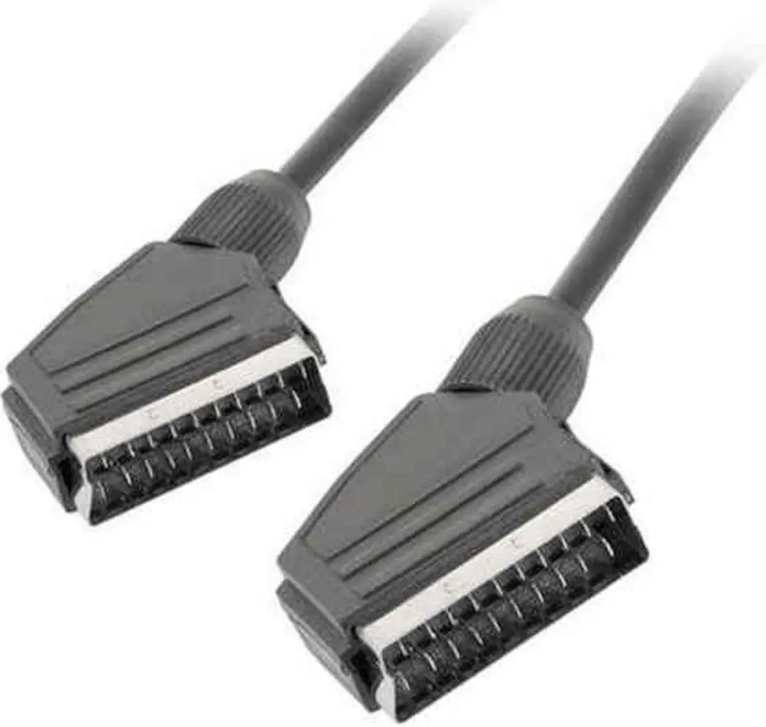Lanberg Scart-Kabel 1,8M M/M Voor Tv, Audio En Video, Voor Compatibele Apparaten