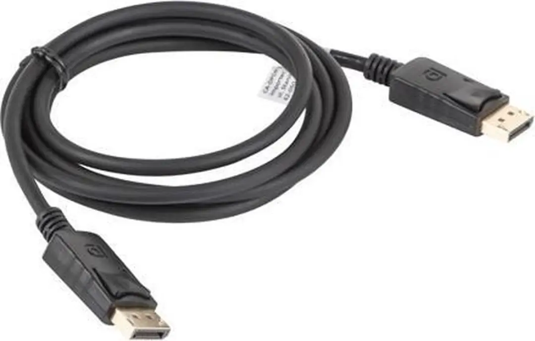 Lanberg DisplayPort Kabel 1,8M - 4K - Zwart - afbeelding 4 van 5