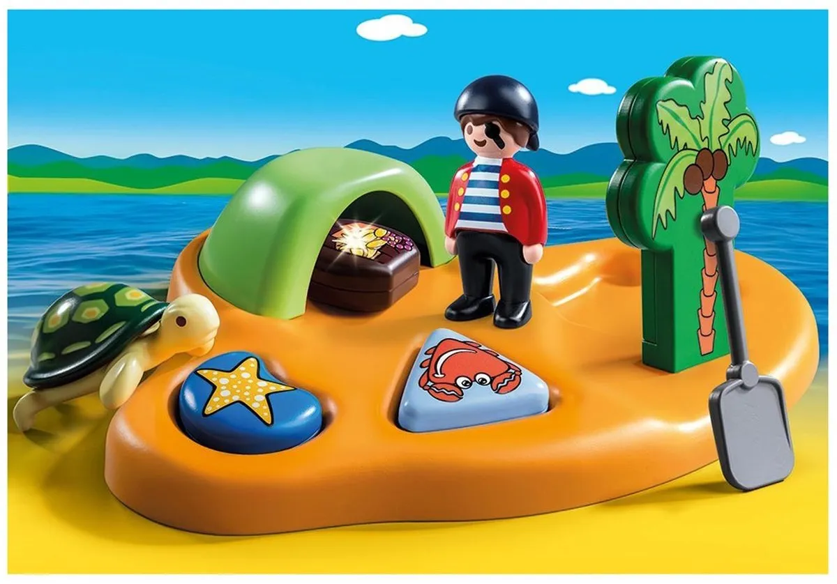 Playmobil 1.2.3 Pirateneiland 9119