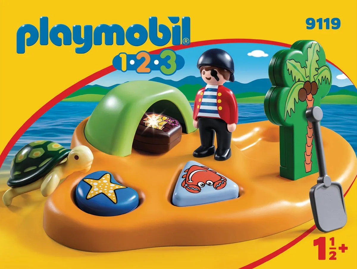 Playmobil 1.2.3 Pirateneiland 9119